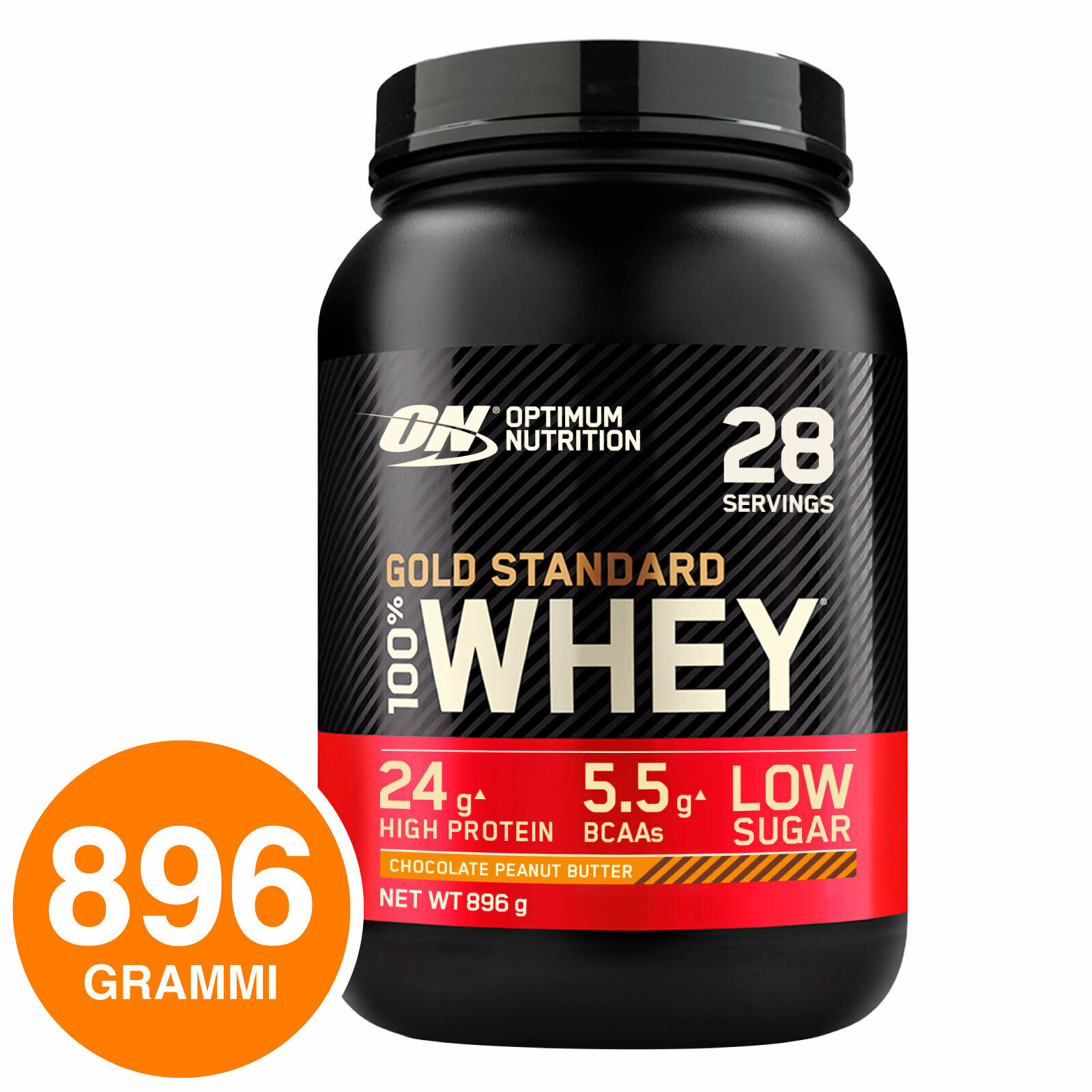ON Optimum Nutrition Gold Standard 100% Whey Cioccolato Burro di Arachidi - 896g
