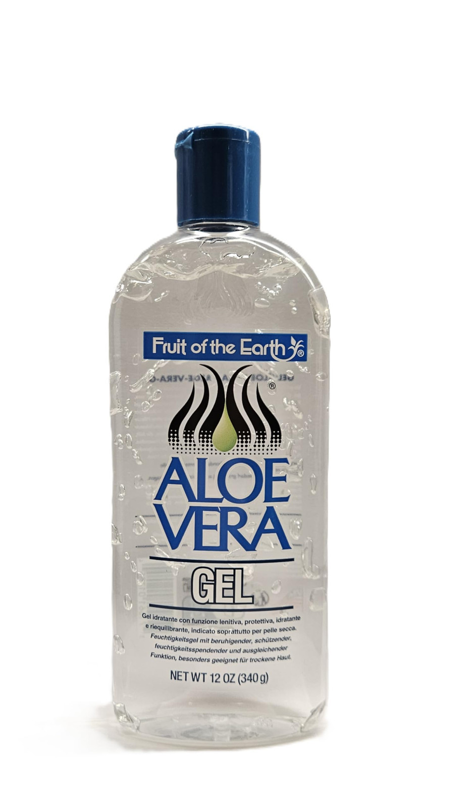 Aloe Vera 100% Gel Fruit of the Earth 340 gr 12 oz. Vegano, Senza (a5b)