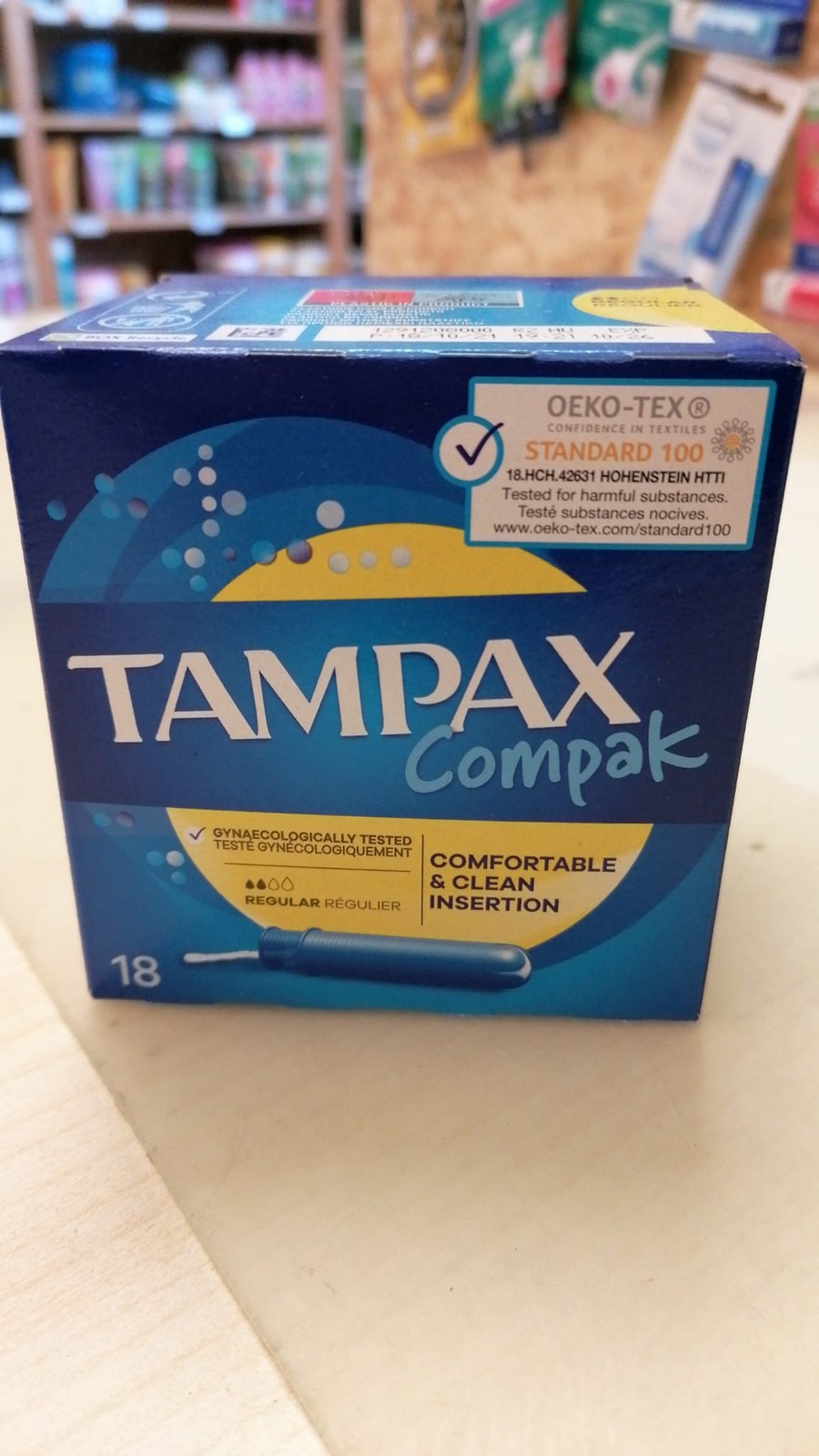 ⬆️TAMPAX TAMPAX COMPAK REGULAR 18  INPROMO