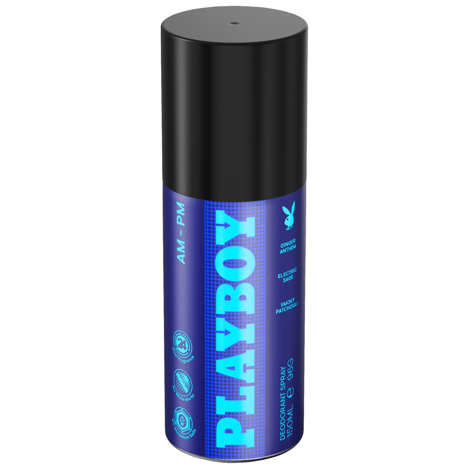 PLAYBOY DEODORANTE SPRAY UOMO AM-PM 150ML PROFUMO INEBRIANTE 24H