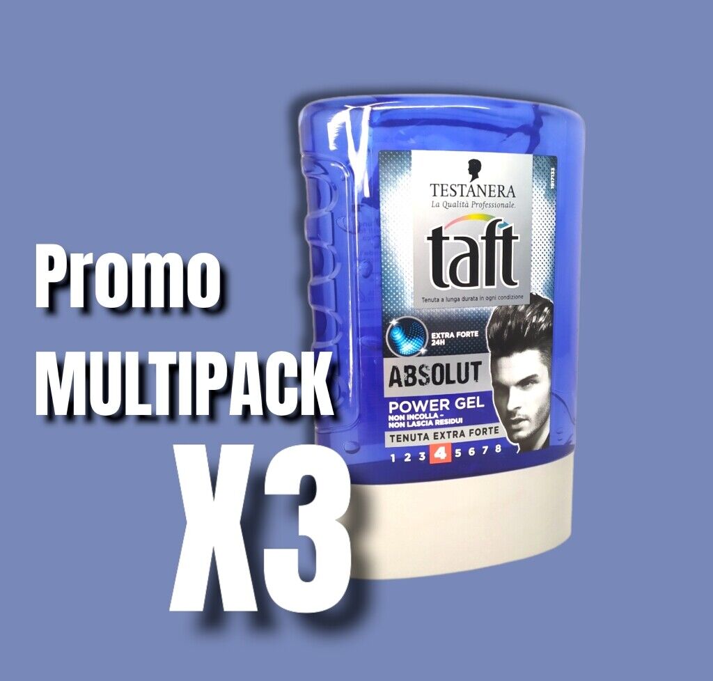 MULTIPACK x3 da 300ml Gel TestaNera Taft Power Gel 24H