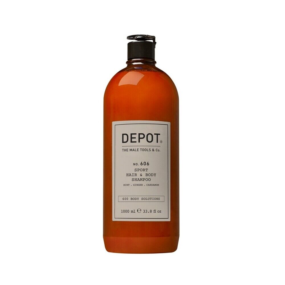 Depot No.606 Sport Hair & Body Shampoo 1000ml shampoo/doccia uomo fresca/speziat