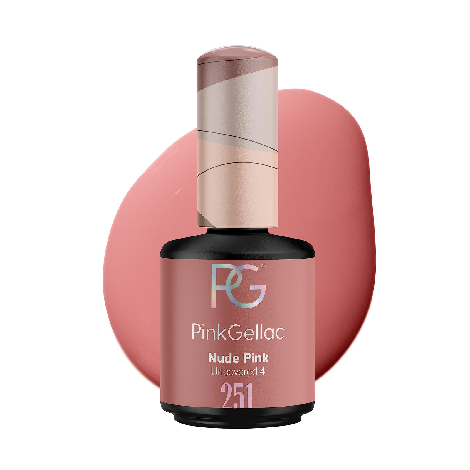 Pink Gellac 251 Nude Pink Shellac - Smalto in gel UV/LED di colore nude, (V5q)