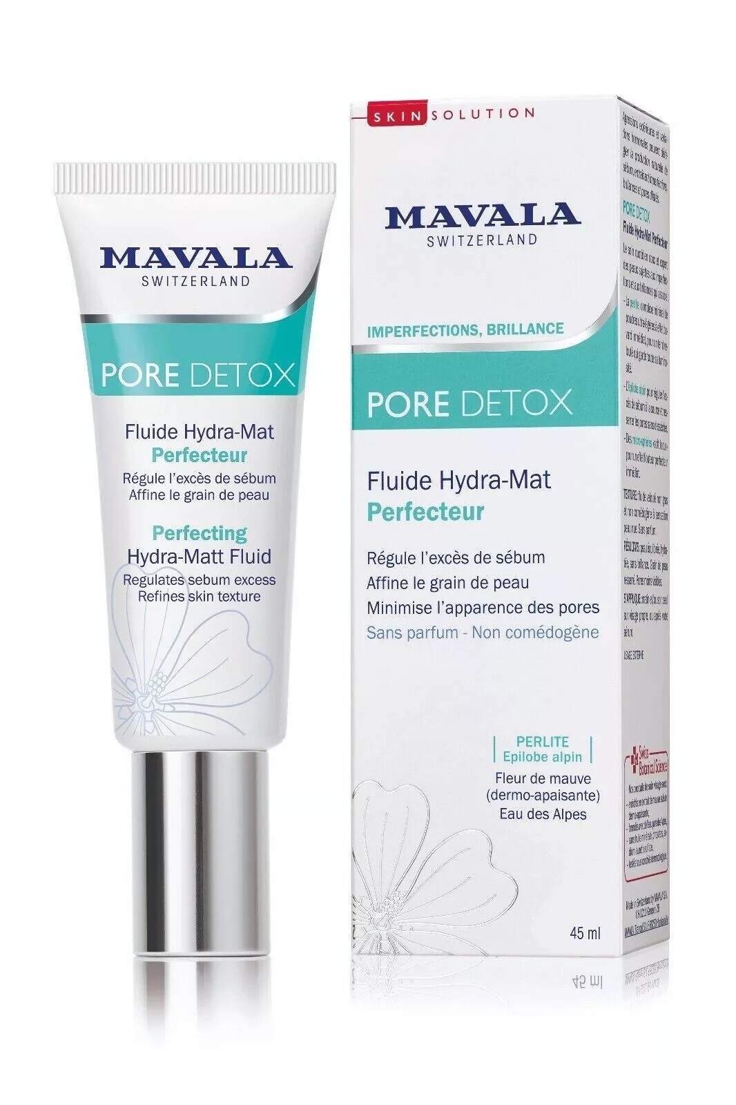 MAVALA PORE DETOX HYDRA MAT PERFECTOR FLUID TUBO DA 45 MILLILITRI