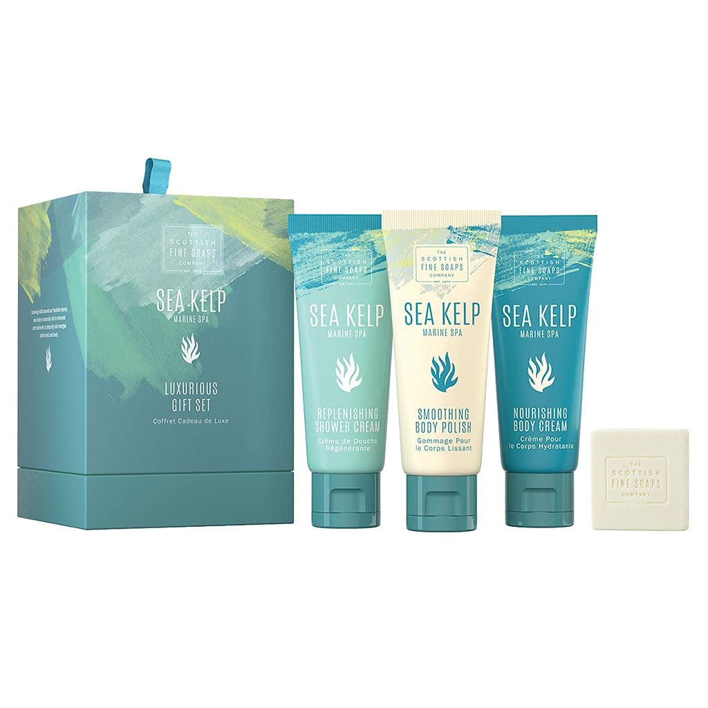Scottish Fine Soaps Sea Kelp Marine Spa Luxurious Gift Set (S3C)