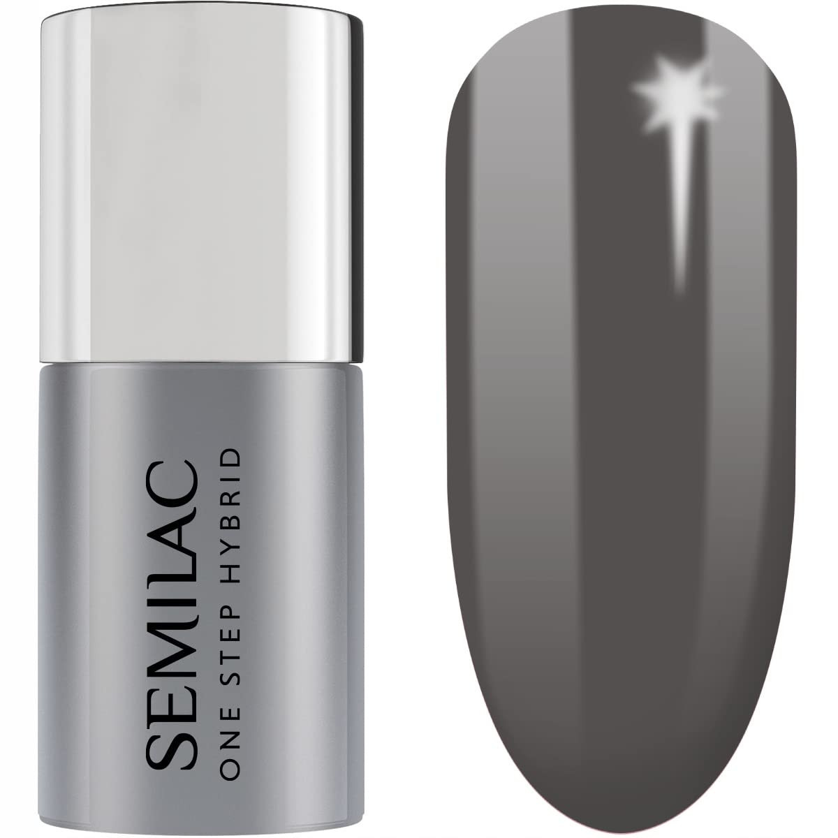 Semilac UV Smalto Hybrid One Step Hybrid 3in1 S195 Eternal Stone Grey 5 (V1K)