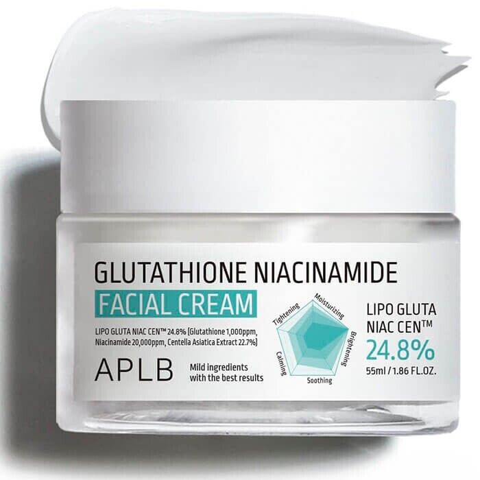 APLB Glutatione Niacinamide Crema Viso - 55ml Coreano Skincare Venditore UK