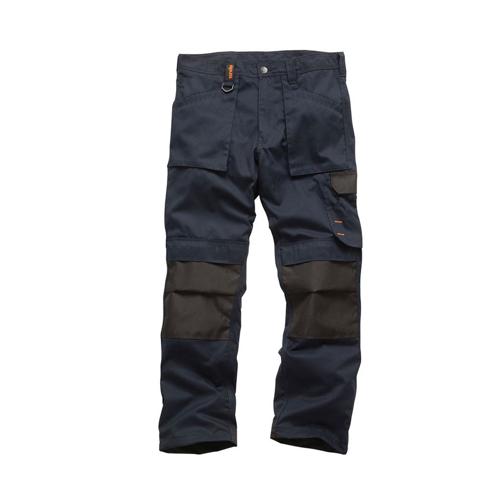 Scruffs - Pantaloni da lavoro blu