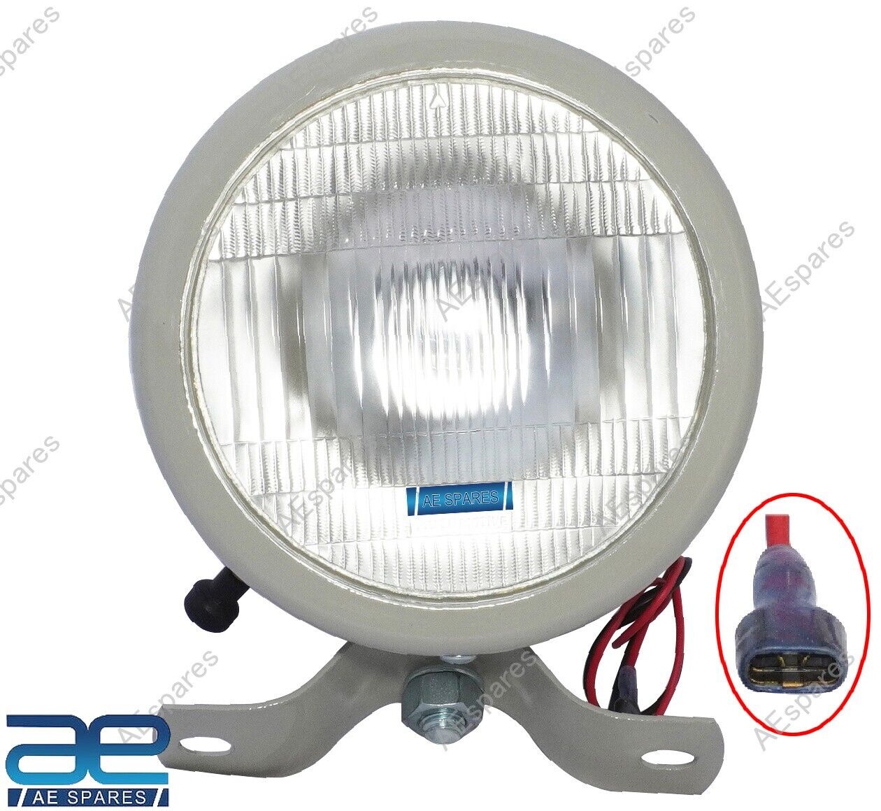 Per David Brown Trattore Aratro Lampada Luce di Qualità Bianco Sporco @ US