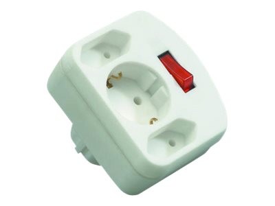 REV Ritter REV combi adapter 2+1 fold 3500 W 250 V 16 A Nero 115 x 75 00135171