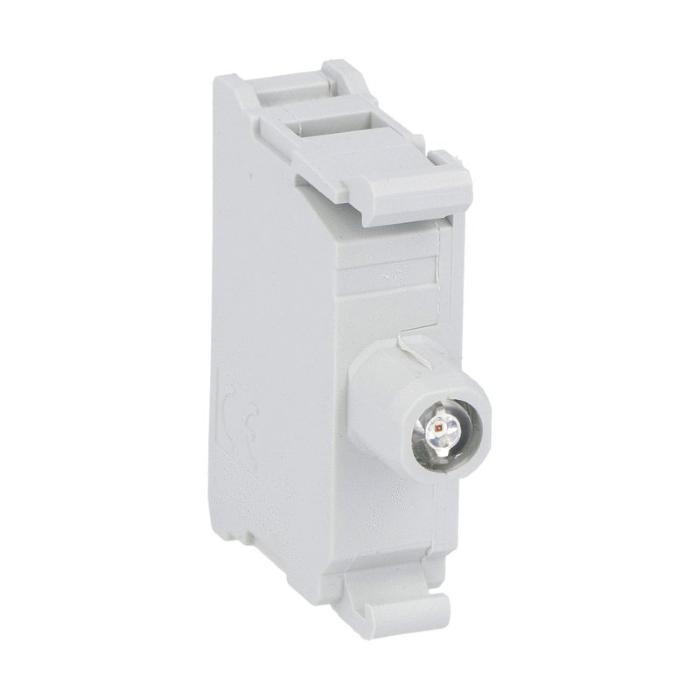 LOVATO PORTALAMPADA INTEGRATO A LED Ø22mm SERIE 8LM IN METALLO LUCE FISSA BIANCO