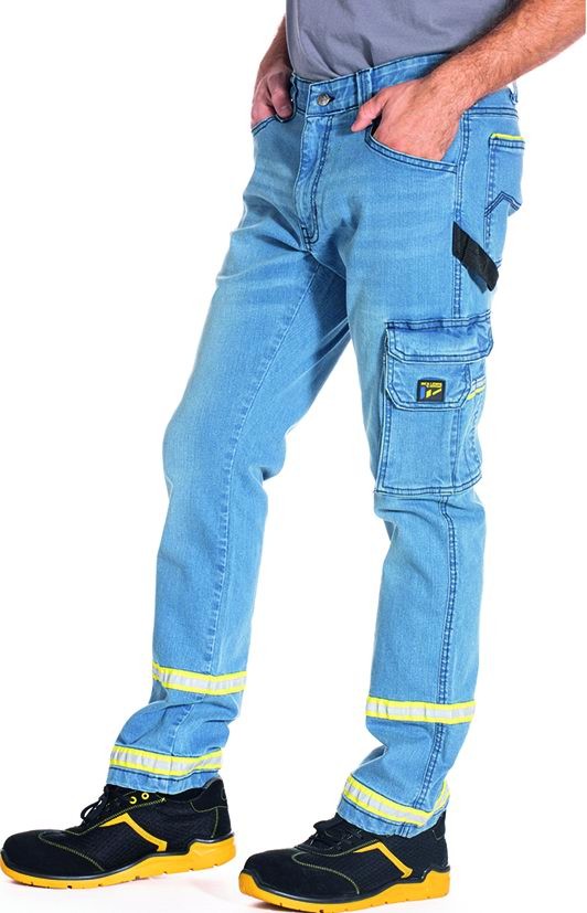 PANTALONI RICA LEWIS JEANS CLARO TASCONI DENIM FLUO 60