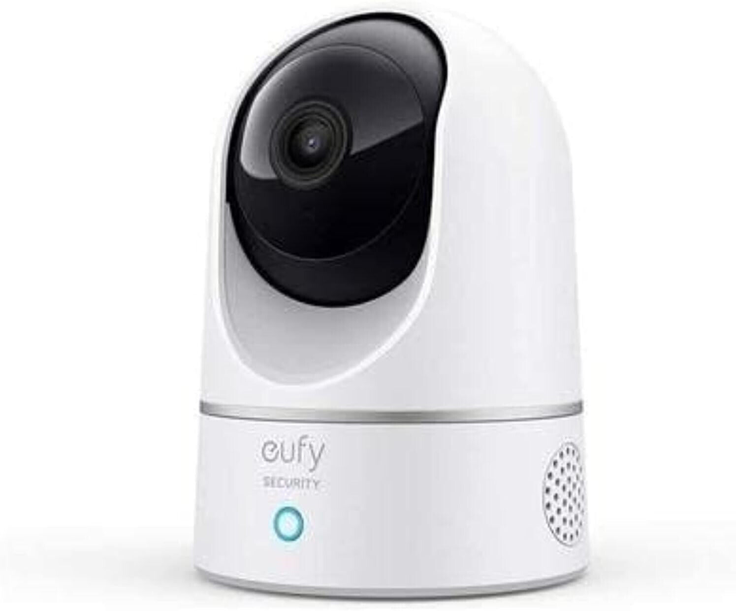 eufy telecamera di sicurezza interna 2K panoramica e reclinabile AI
