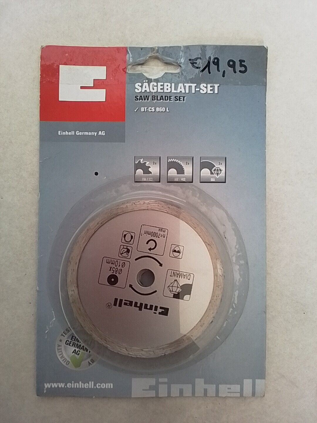 Einhell Saw Blade Set BT-CS 860 L