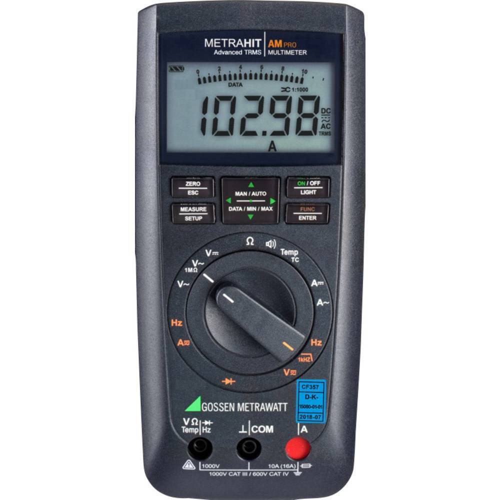 Gossen Metrawatt METRAHIT AM PRO Multimetro portatile Calibrato (DAkkS)