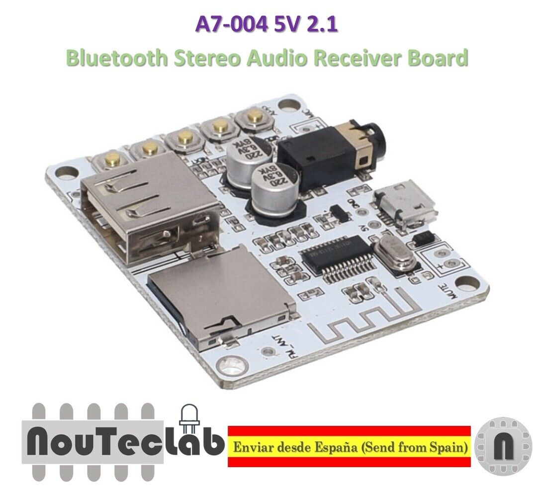 A7-004 Bluetooth 2.1 Receiver Audio Stereo Music Wireless Board USB TF Card