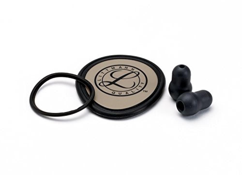 3M 51466 Littmann Kit con Membrana, 2 Anelli e Olive, Nero - NUOVO