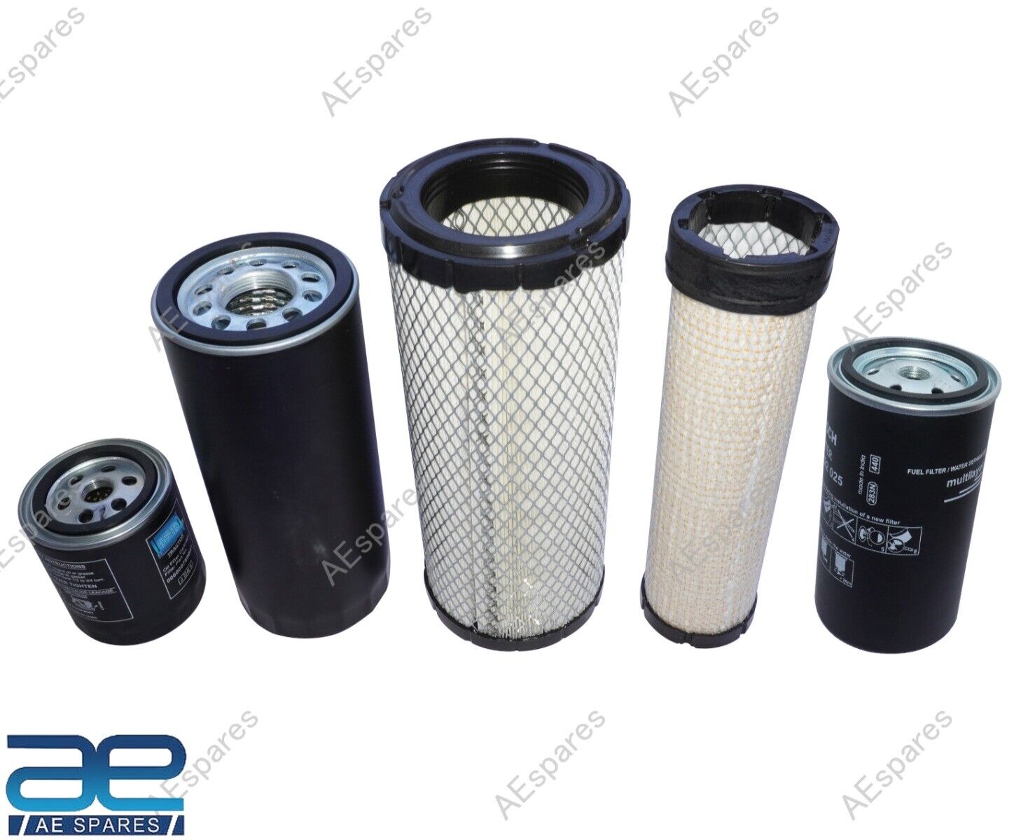 Filtro Confezione 5 per Mahindra 6065 6075 Trattore