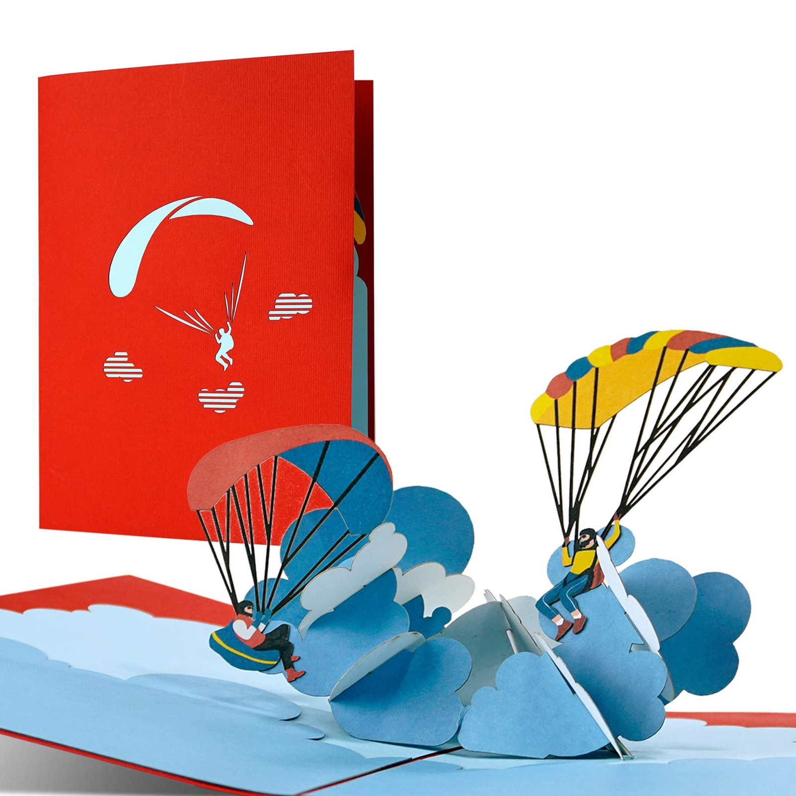 Cartolina paragliding Paragliding come biglietto regalo, buono regalo, (t2v)
