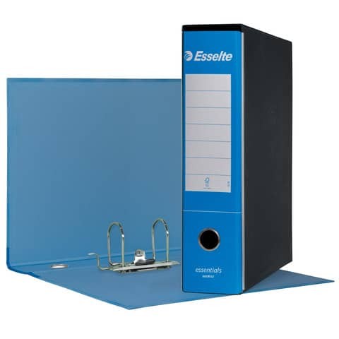 Registratore protocollo Esselte Essentials G75 23x33 cm dorso 8 cm azzurro - 390