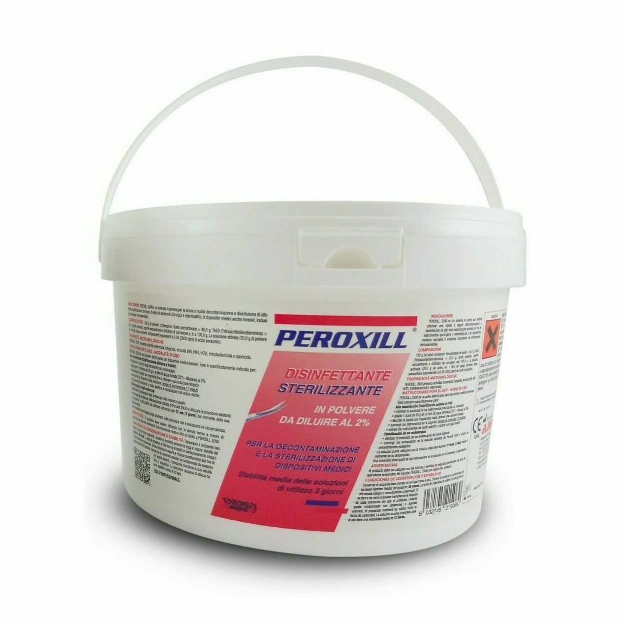 2 KG PEROXILL ACIDO PERACETICO STERILIZZANTE DISINFETTANTE STRUMENTI CHIRURGICI