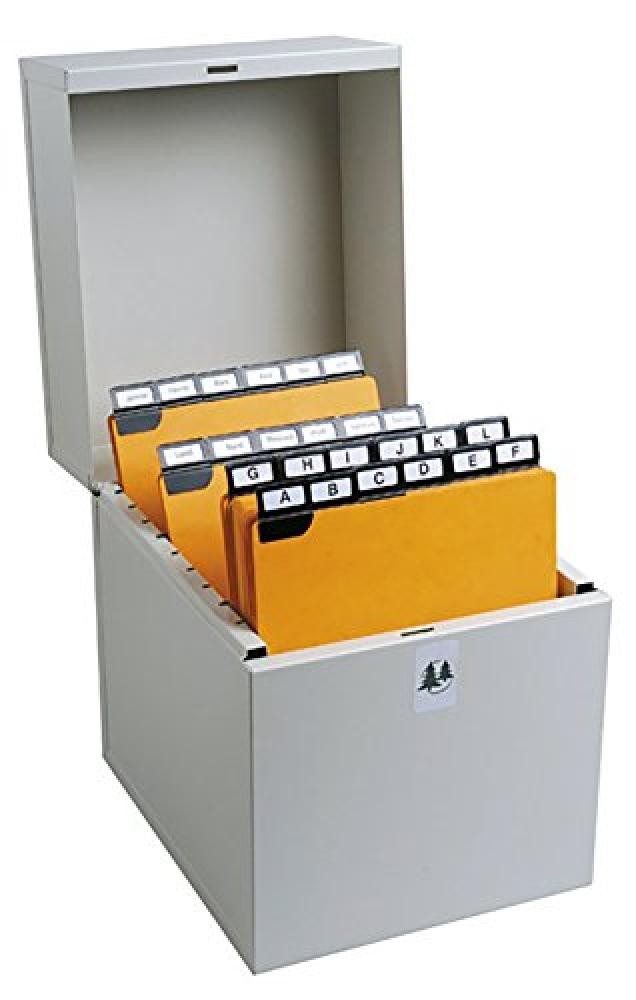 Boite a fiches metalib - classement de 500 fiches en hauteur - 200x125mm a 210x1