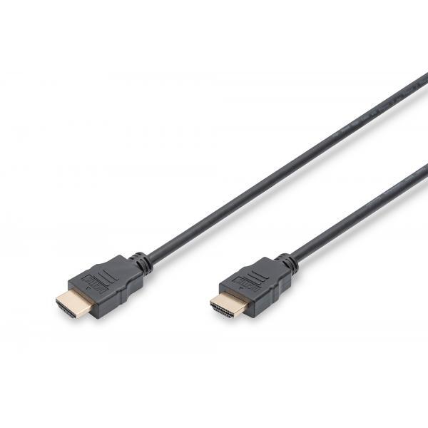 4415021 CAVO DIGITUS HDMI TO HDMI, M/M, 2MT, ETHERNET, DOPPIA SCHERMATURA, NERO,
