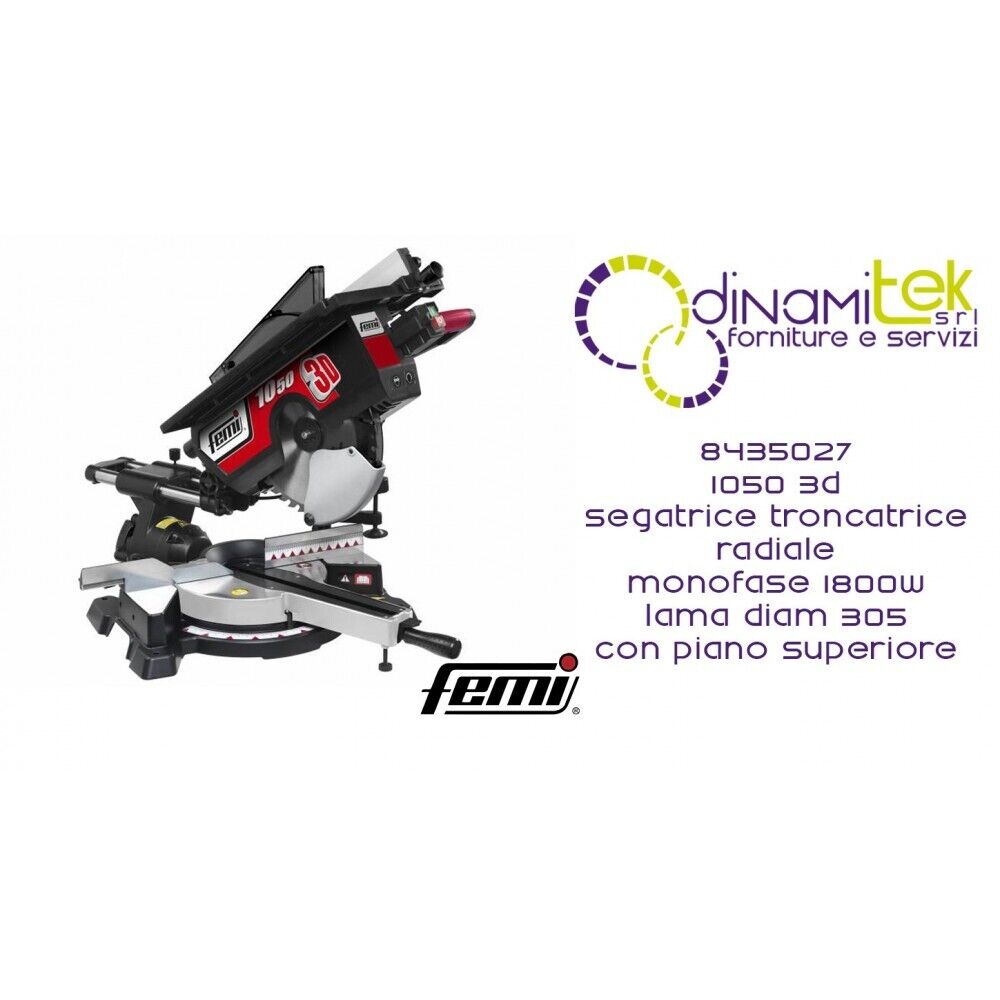 8435027 1050 3D SEGATRICE TRONCATRICE RADIALE PER LEGNO DIAM 305 FEMI MONOFASE 1