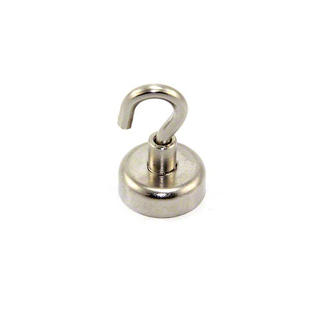 Magnete di serraggio al neodimio diametro 20mm con gancio M4 - 16,5 kg Tiro
