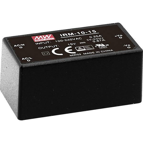 Alimentatore da circuito stampato ac / dc mean well irm10-12 12 v/dc 0 85 a 10