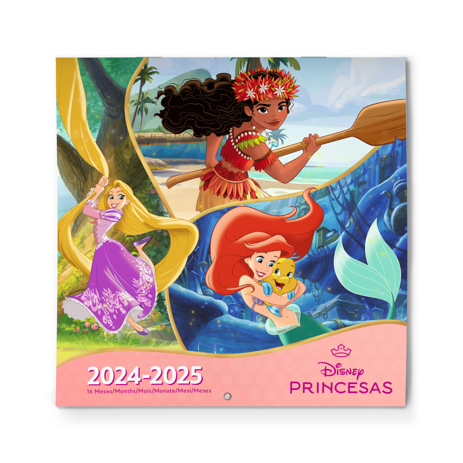 Calendario Disney 2025 | Calendario Principesse Disney 2025 | Calendario (e0C)