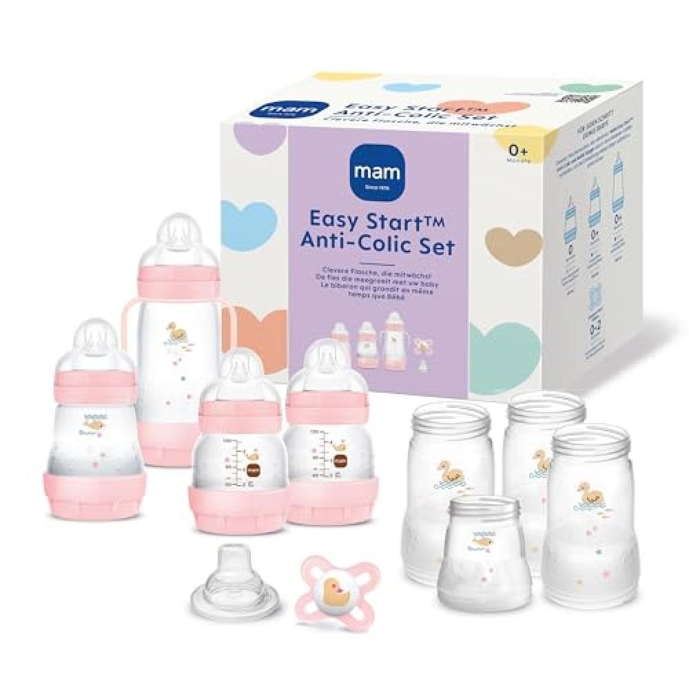 (TG. Easy Start Set) MAM Easy Start Anti-Colic Starter Set con ciuccio, bottigli