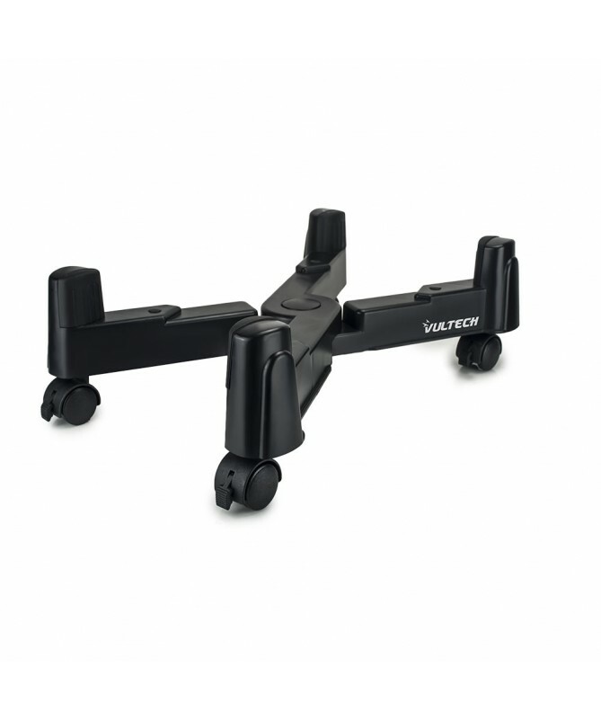 VULTECH Carrello porta PC in plastica a larghezza variabile Portata maX 20 kg.