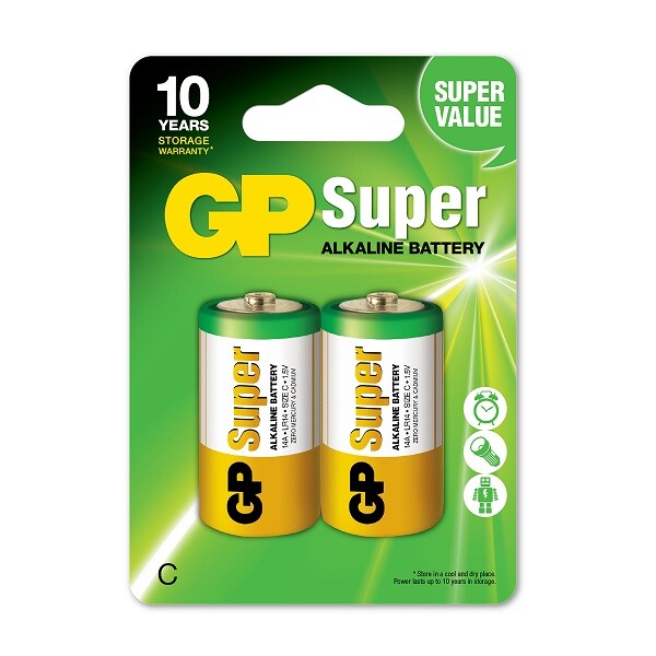 2x Batteria Alcalina 1,5v 14A LR14 - Size C