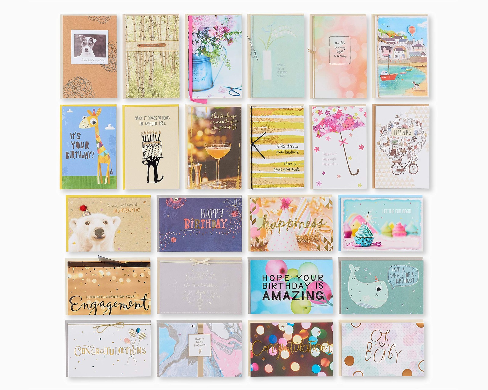 AMERICAN GREETINGS - Biglietto di auguri per tutte le occasioni, 24 (f3b)