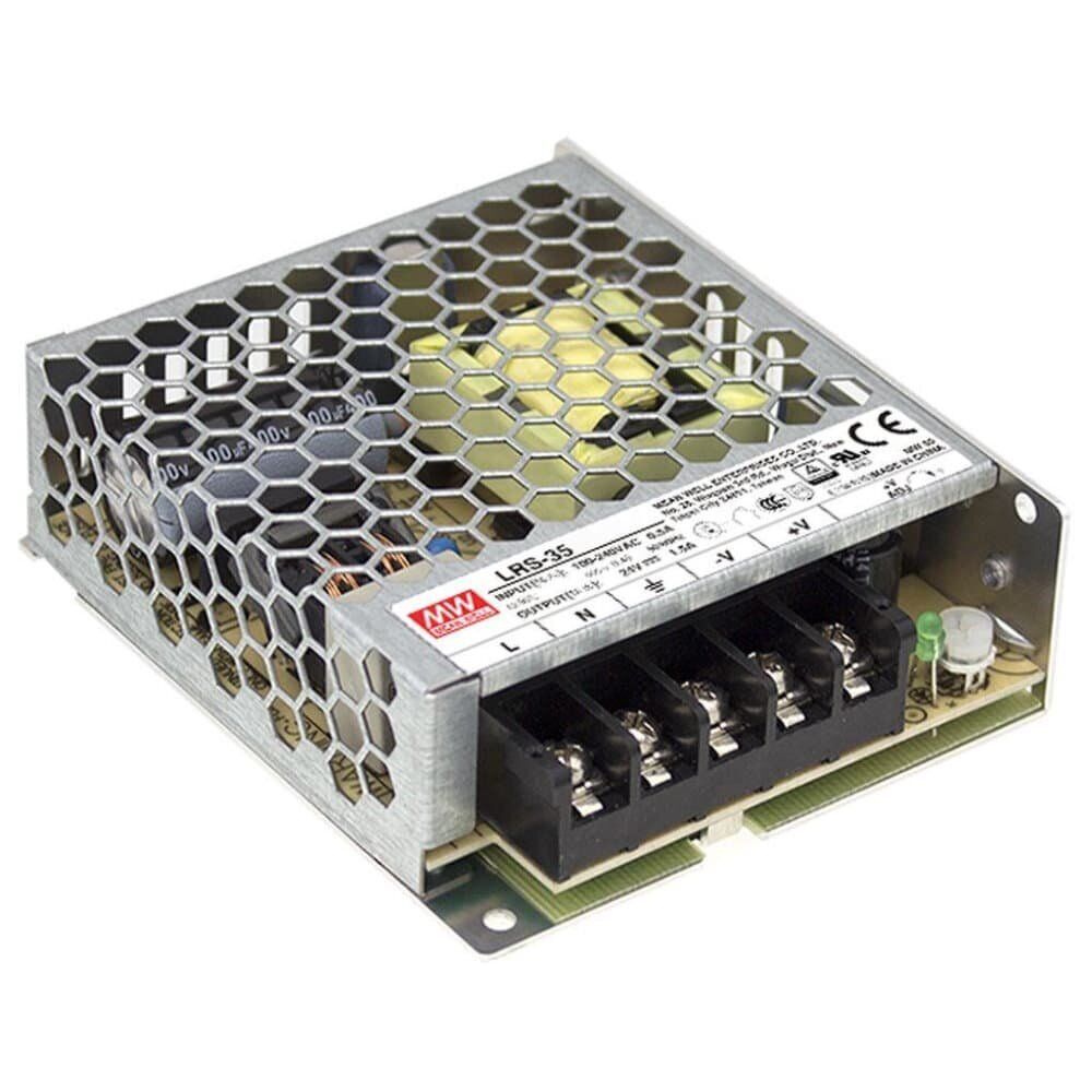 LRS-35-24 - Alimentatore Box Metallo Mean Well - 35W - 24V