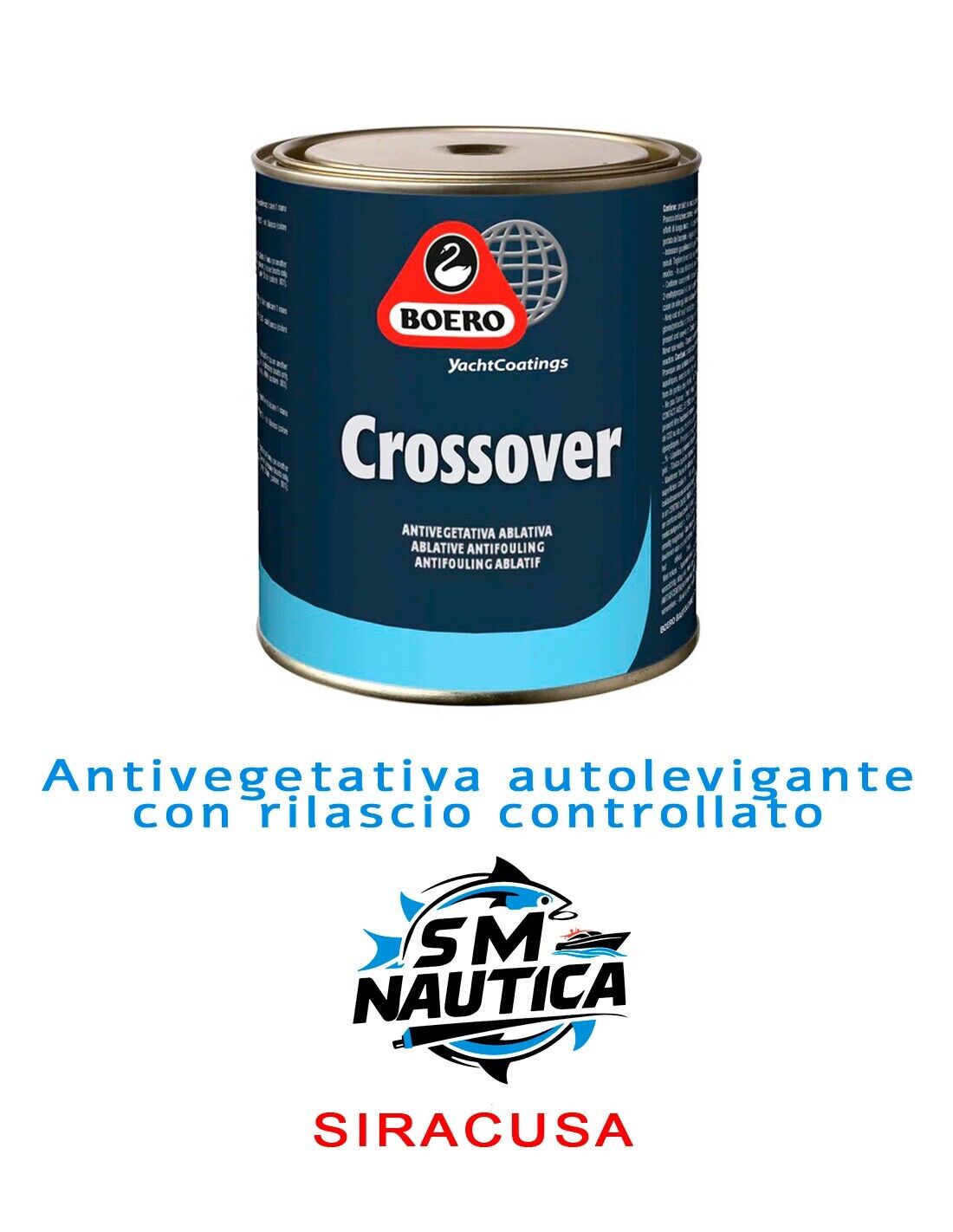 ANTIVEGETATIVA AUTOLEVIGANTE BOERO CROSSOVER 0,75 LT NERO
