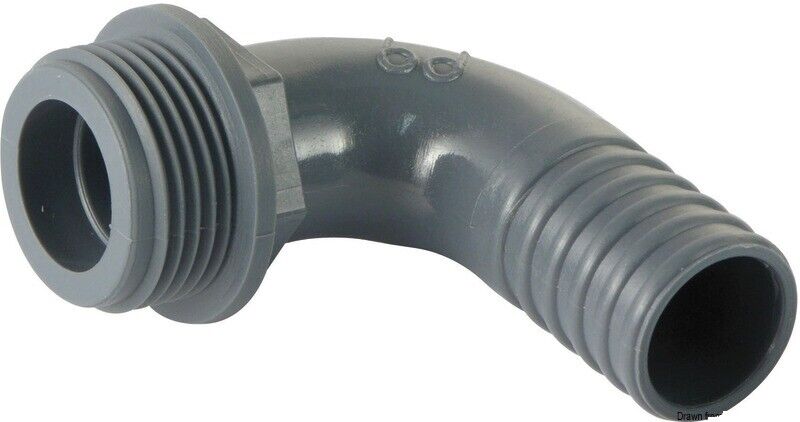 PORTAGOMMA 90° PP 1" 1/4 x 32 MM ACCESSORI BARCA NAUTICA