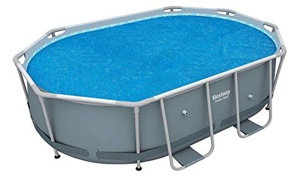 (TG. 455 x 455 x 1 cm) Bestway 58503e Telo Solare, Blu, 455 x 455 x 1 cm - NUOVO