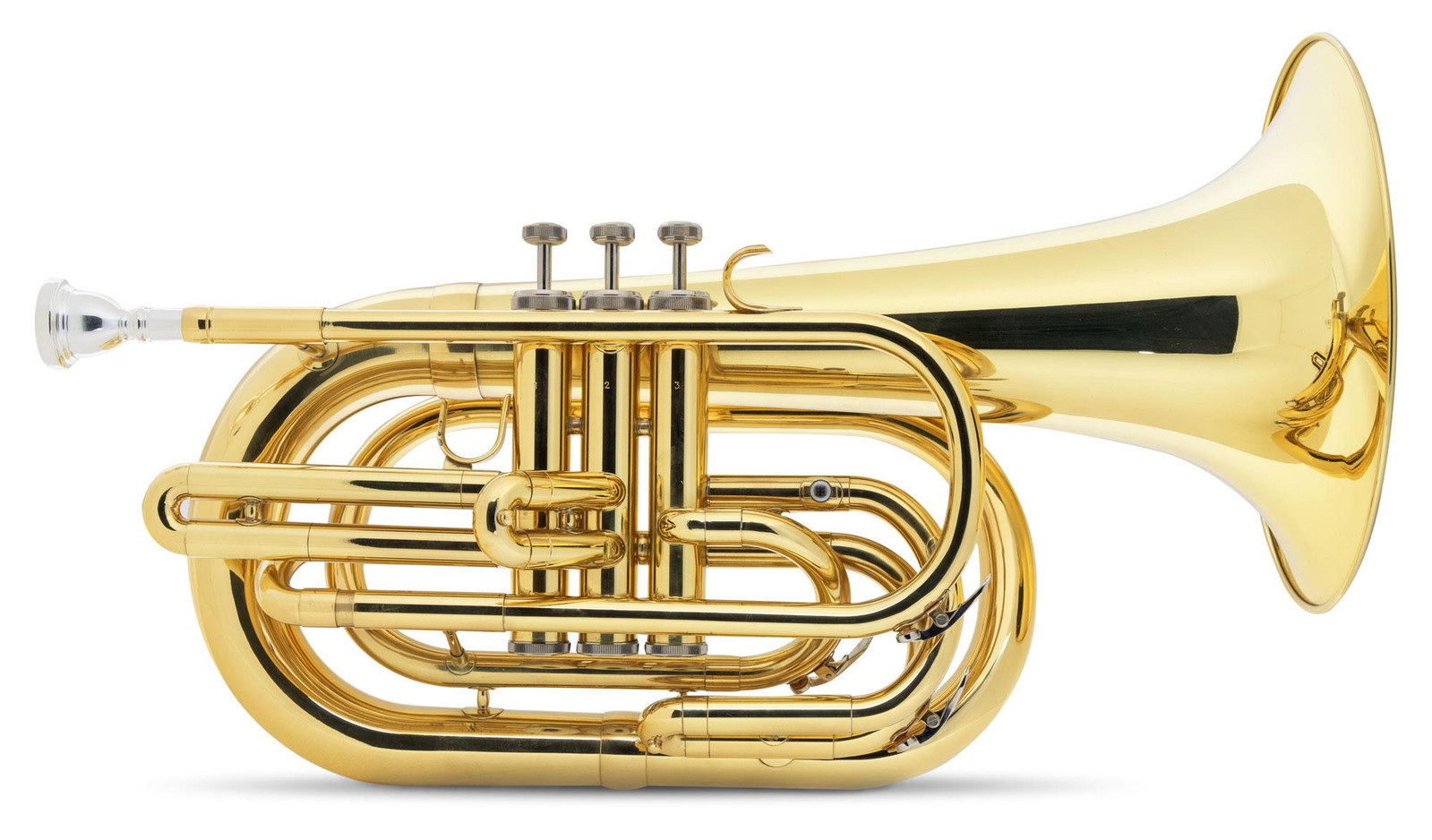 Marching Baritone Sib in Ottone Strumenti Fiato 3 Valvole Set Bocchino Custodia