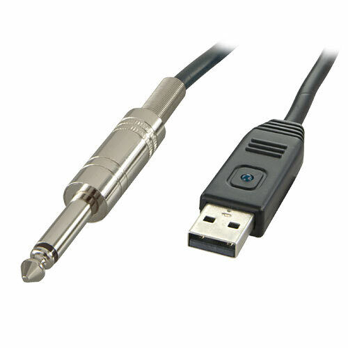 *Zs- Cavo USB LINK Adattatore A JACK 6 3 PER CHITARRA A PC
