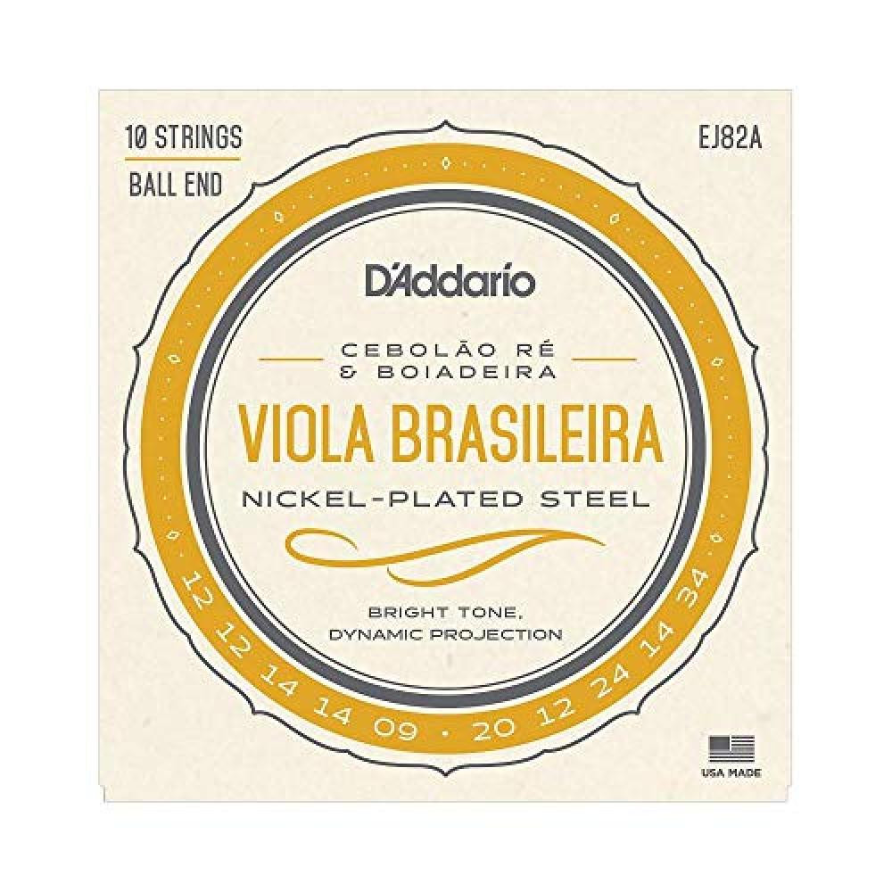 D'Addario Ej82‚ a Viola Brasileira Set (Cebolao Re e Boiad Eira) - NUOVO