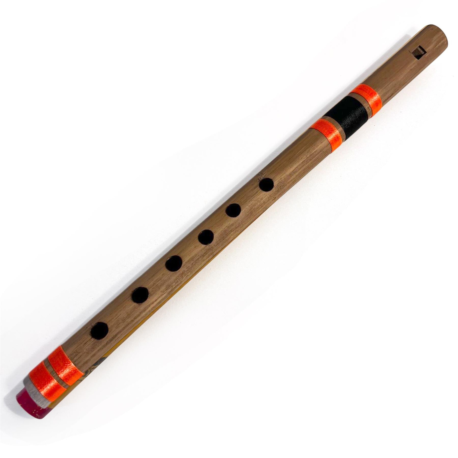 Handmade Nepalese Bamboo Recorder, traditional wooden Indian flute
