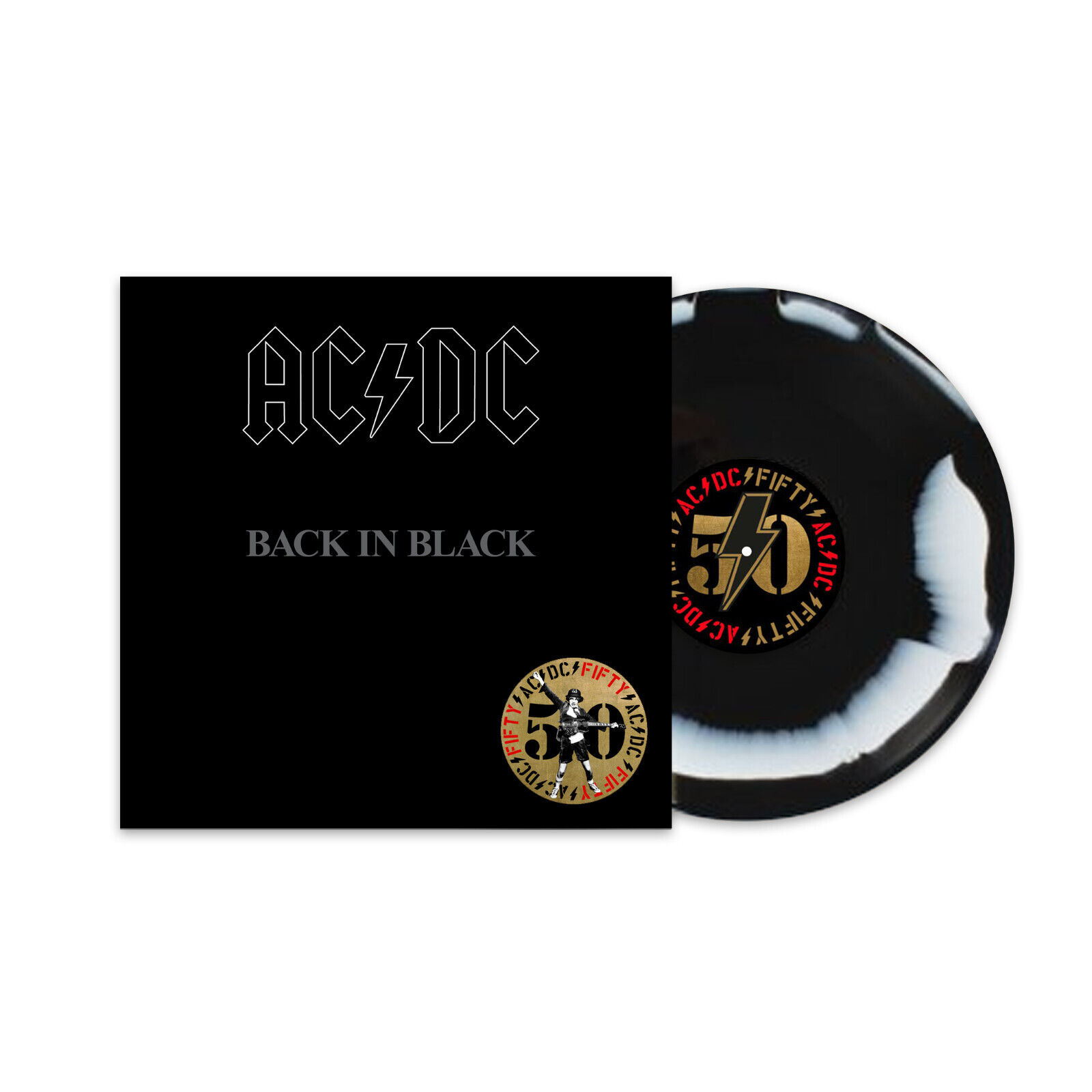 Ac/Dc Back In Black Lp Colorato (Nero Marmorizzato) Nuovo Sigillato