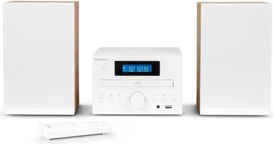 Audio & Hi-Fi Thomson: Sistema Hi - Fi 2X10W Bluetooth Cd Radio - Bianco Mod.Mic