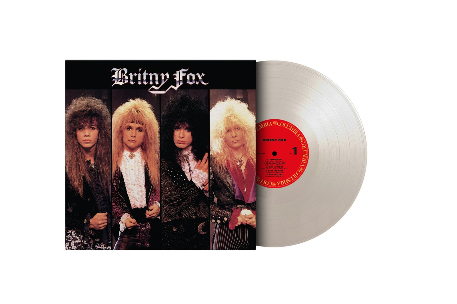 Britny Fox 'Britny Fox' LP 180g Vinile bianco - Nuovo e Sigillato