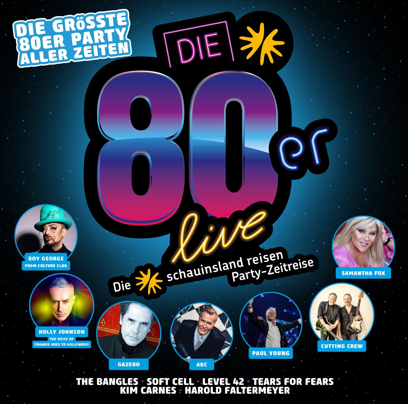 Various Die 80er Live - die Größte 80er Party Aller Zeiten (CD)
