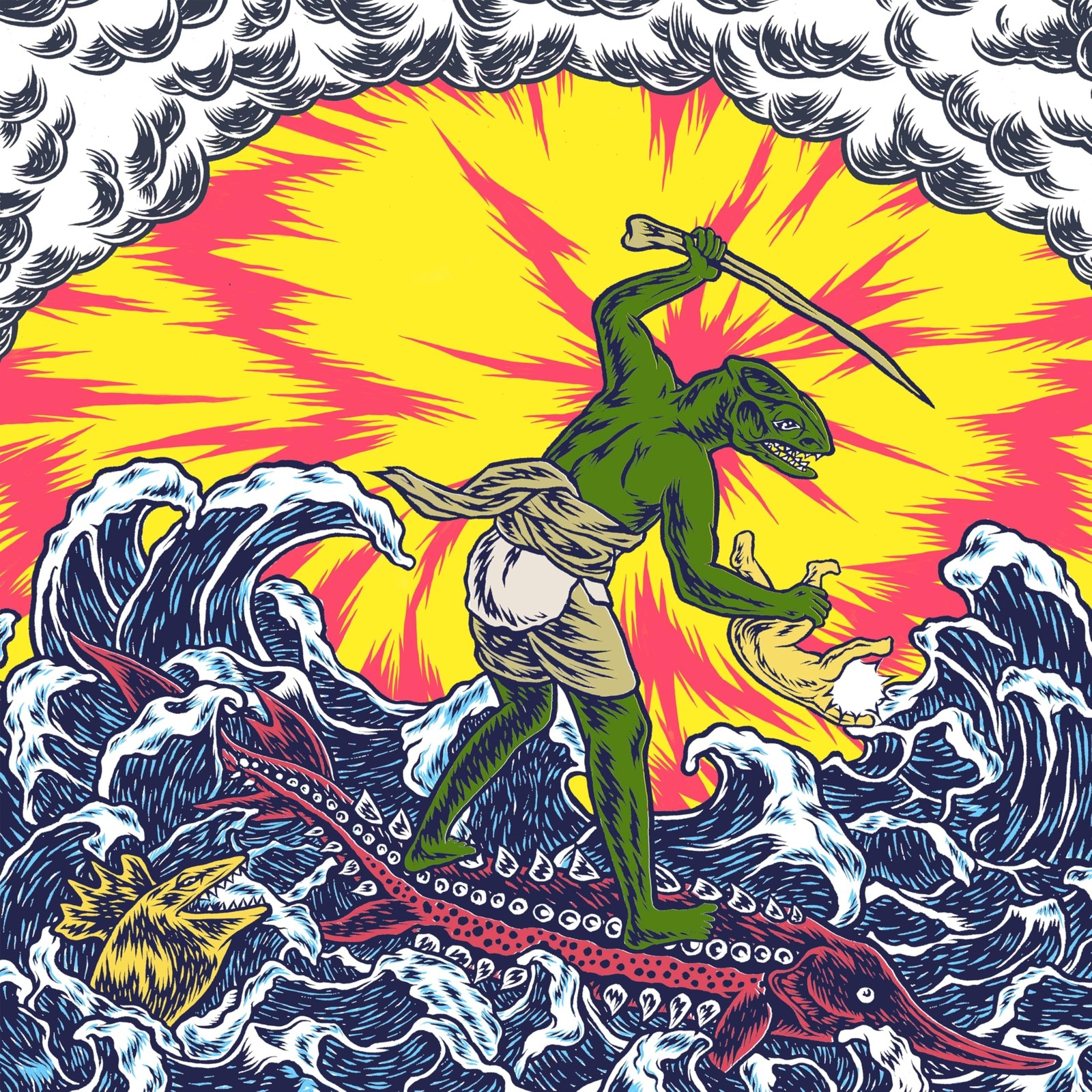 King Gizzard and the Lizard Wizard Teenage Gizzard - Blue Eco Mix (Vinyl LP)