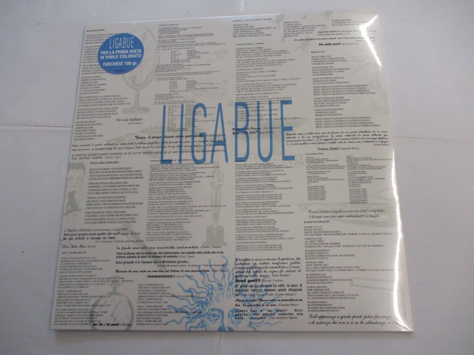LIGABUE - LIGABUE - LP RISTAMPA VINILE TURCHESE SIGILLATO 2024