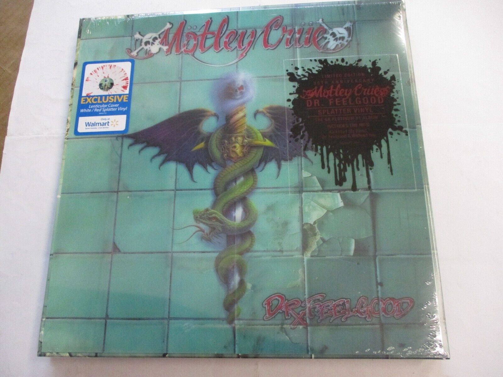 MOTLEY CRUE - DR. FEELGOOD - LP REISSUE SPLATTER VINYL NEW SEALED 2024